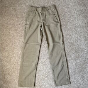 Under Armour - Boys Youth Size 14 Tan Pants, Inseam 27.5” Waist 28”